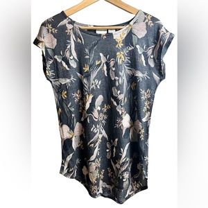 Rachel Zoe 100% Linen T-Shirt Top Women Size M